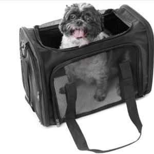 17.5" Pet Travel Carrier Bag - Collapsible Cat & Dog Carrier - Breathable, Durable & Spacious - Fits Small and Medium Pets up to 15lbs - Pet Travel Bag by Tebon