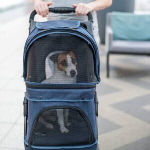 Wheel Pet Travel Stroller – Smooth Ride & Foldable Design